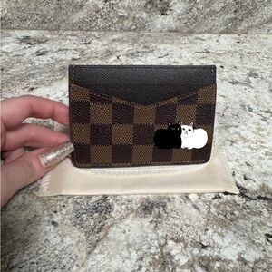 Checkered Card Holder